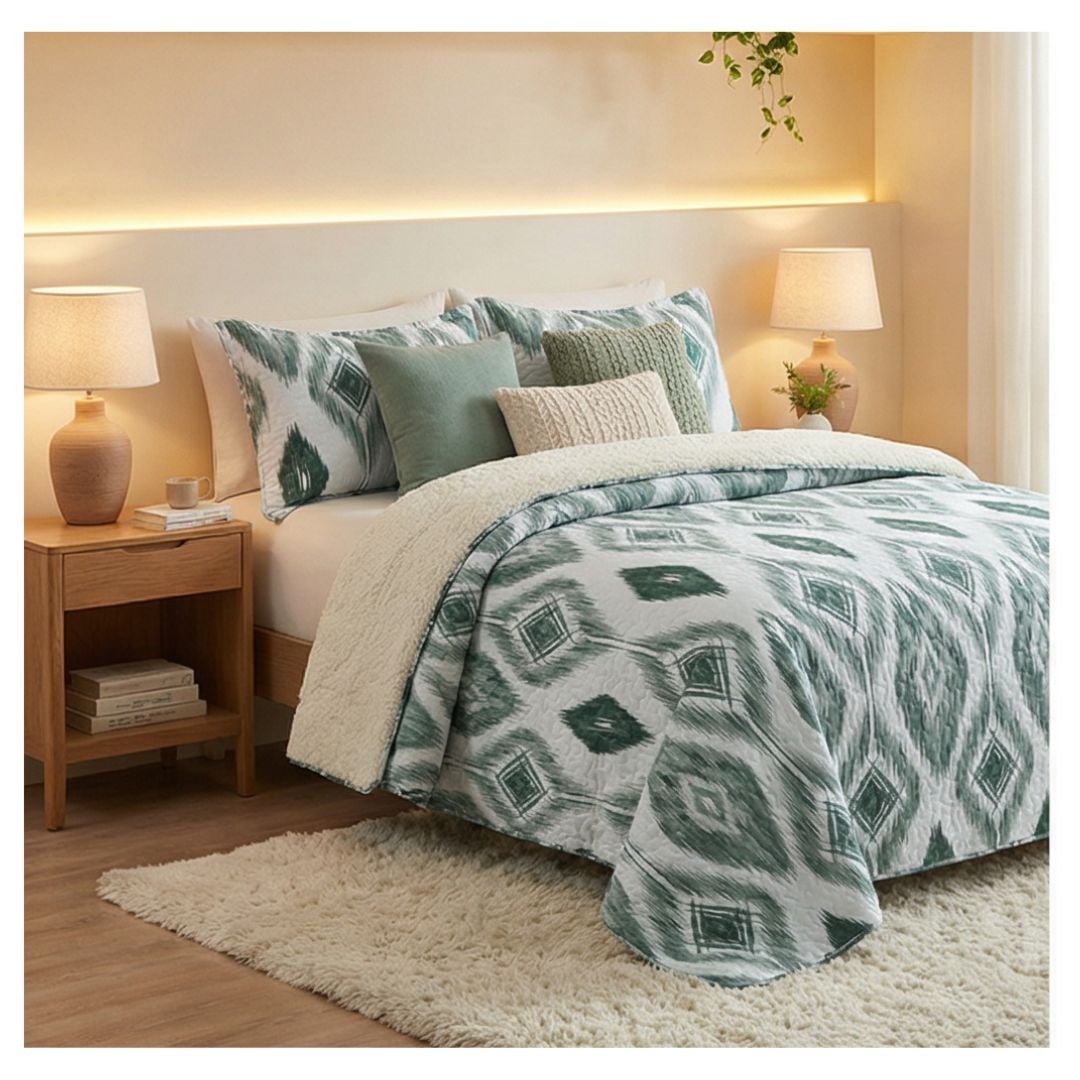 CUBRECAMA SHERPA 1.5 PLAZAS - E TNICO M966 - 1