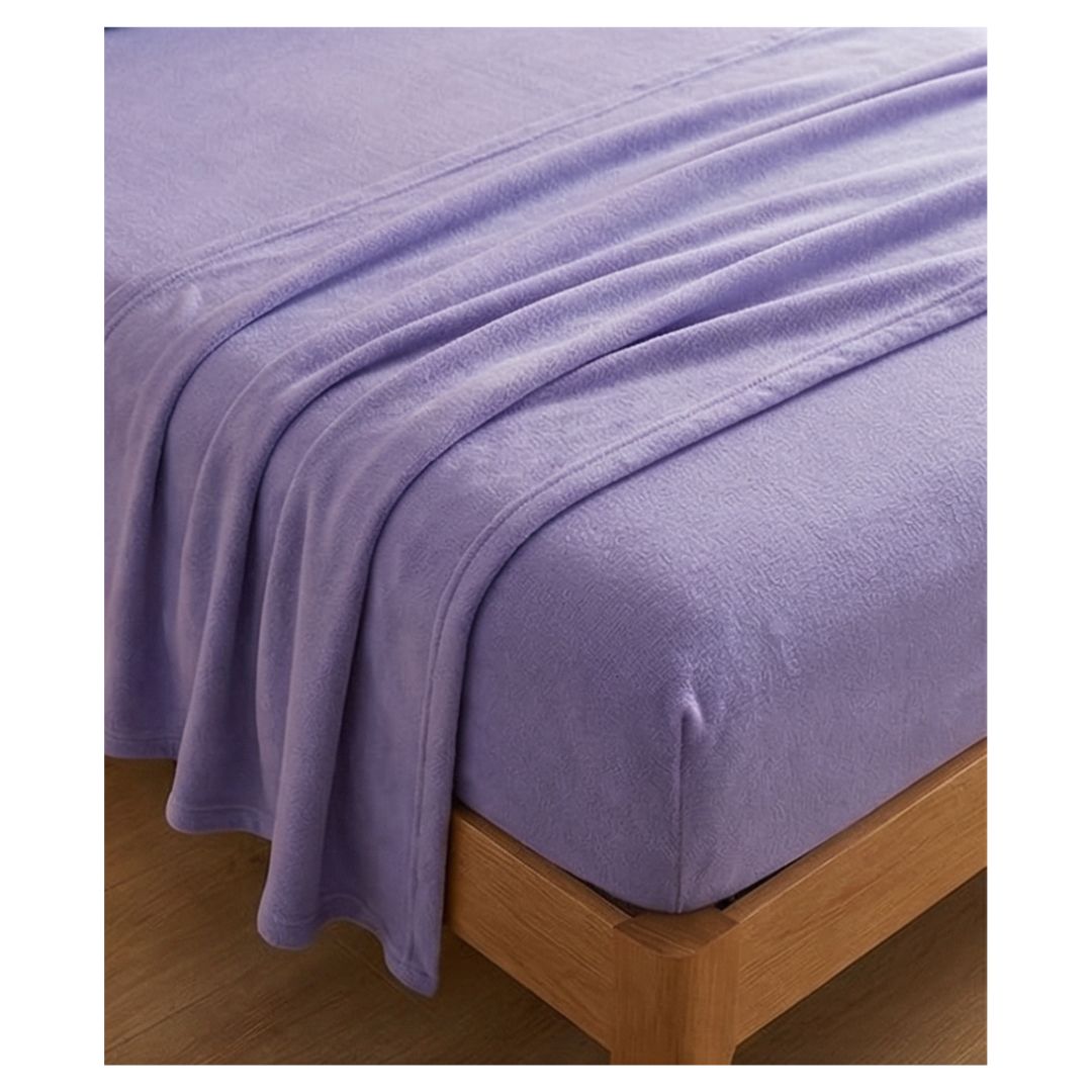 JUEGO DE SABANAS POLAR 1.5 PLAZAS - LILA - 2