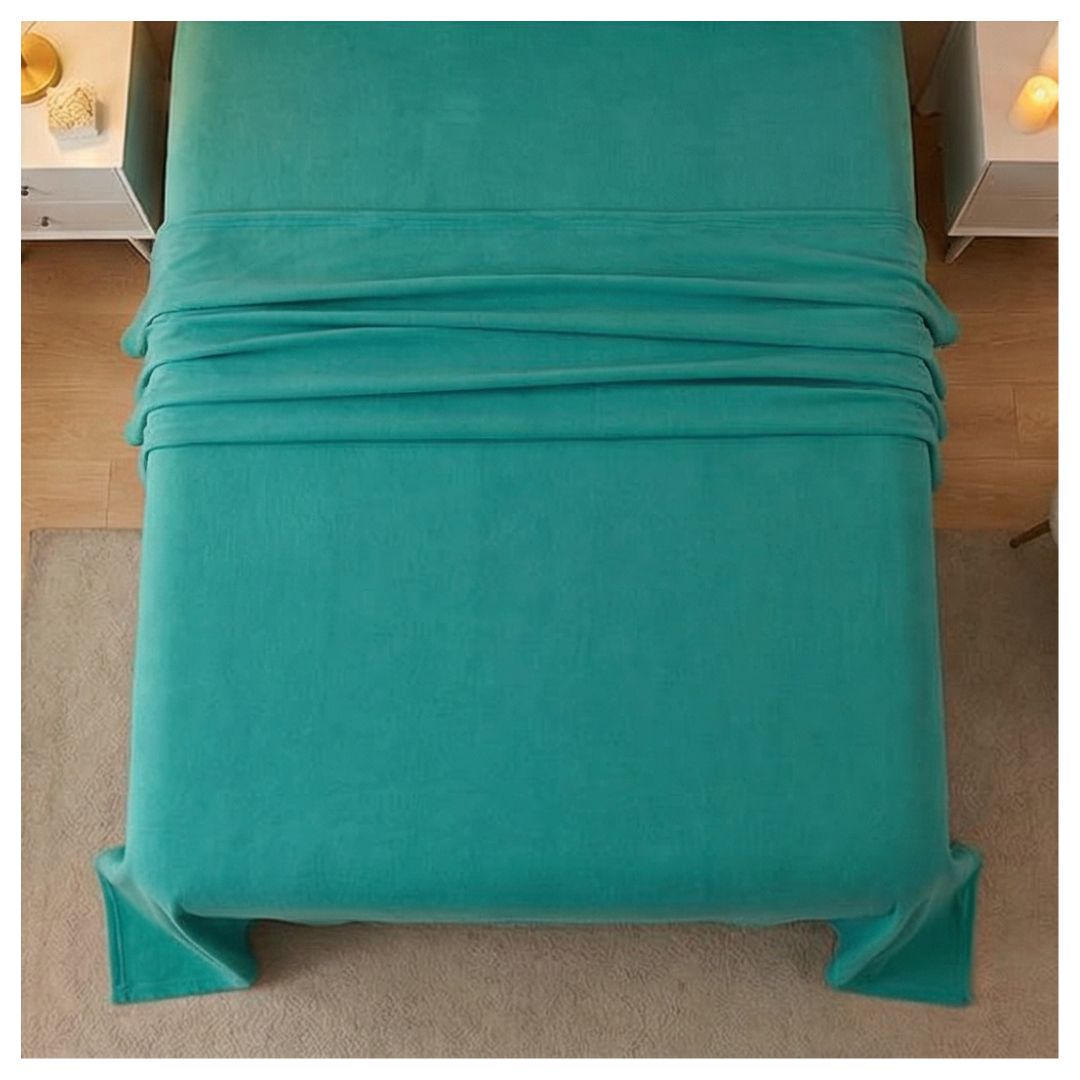 JUEGO DE SABANAS POLAR 1.5 PLAZAS - TURQUESA - 3