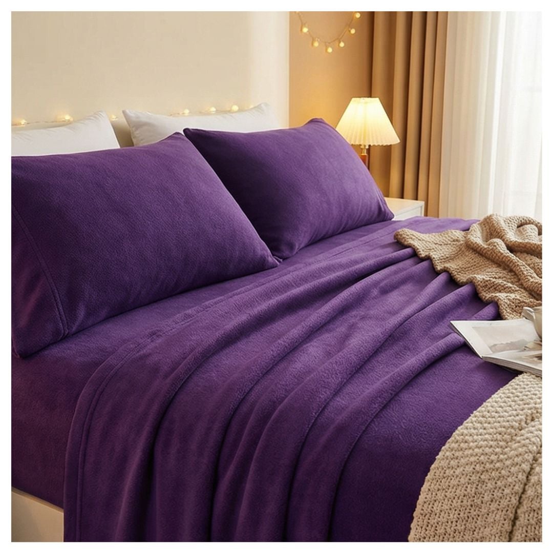 JUEGO DE SABANAS POLAR KING - MORADO - 2