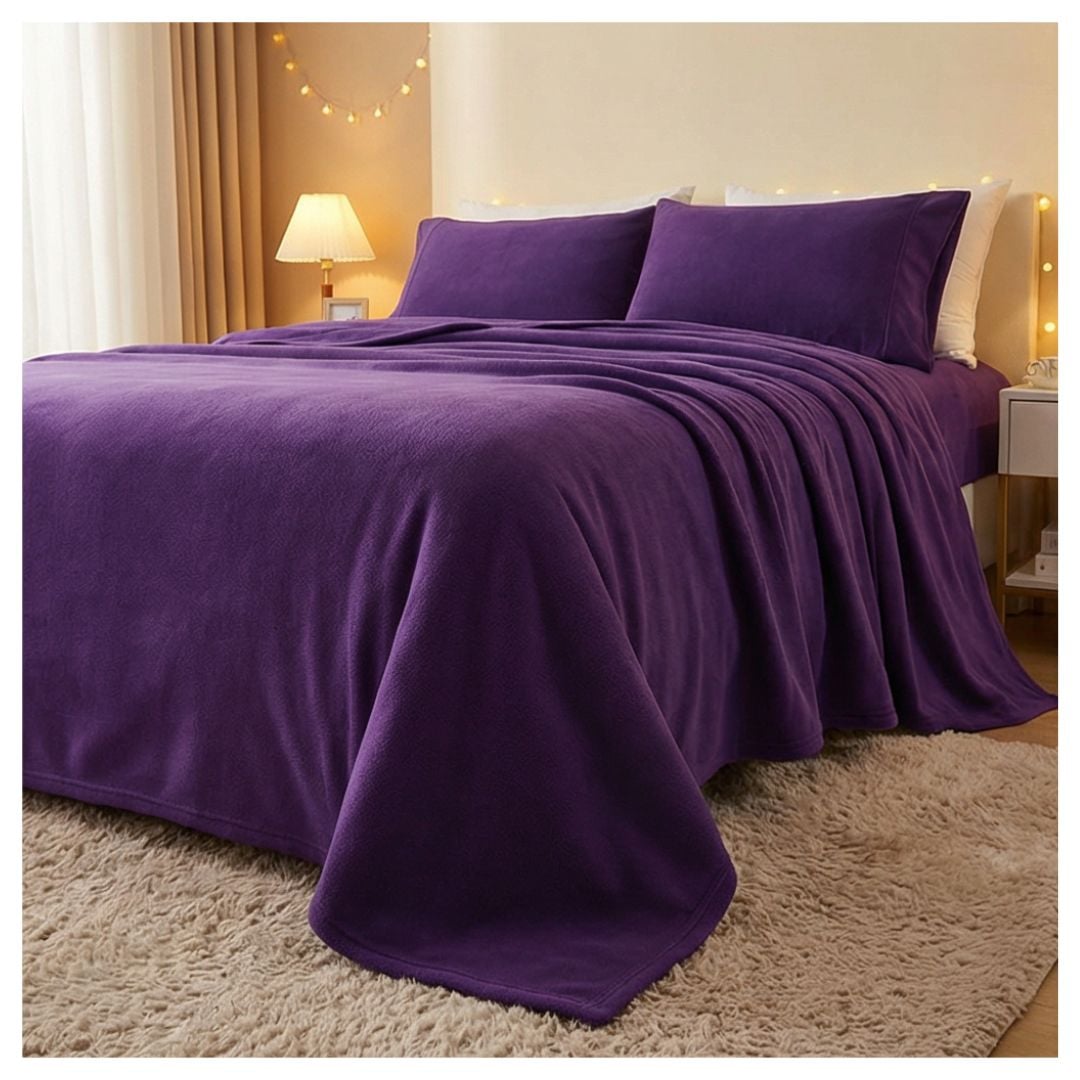 JUEGO DE SABANAS POLAR KING - MORADO - 3