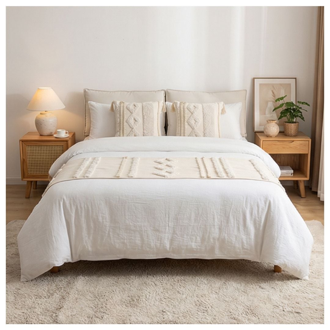 SET DE PIECERA BOHO 2 PLAZAS/KING - LECCE - 3
