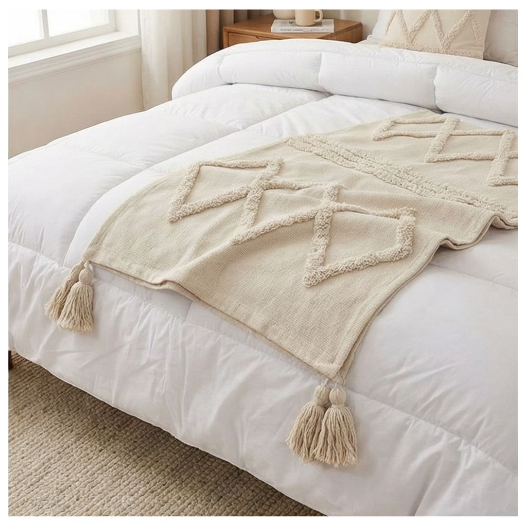 SET DE PIECERA BOHO 2 PLAZAS/KING - OSTUNI - 3