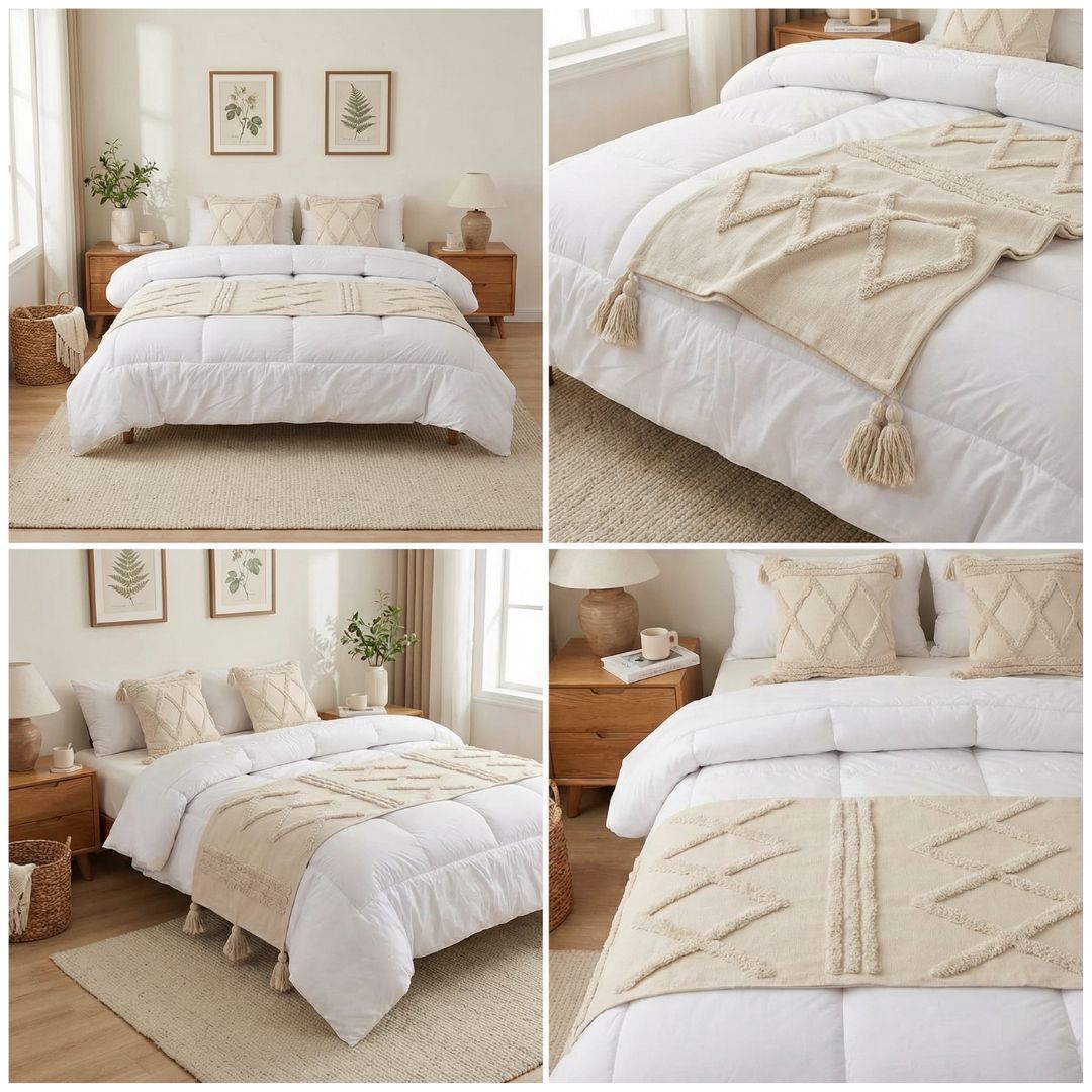 SET DE PIECERA BOHO 2 PLAZAS/KING - OSTUNI - 5