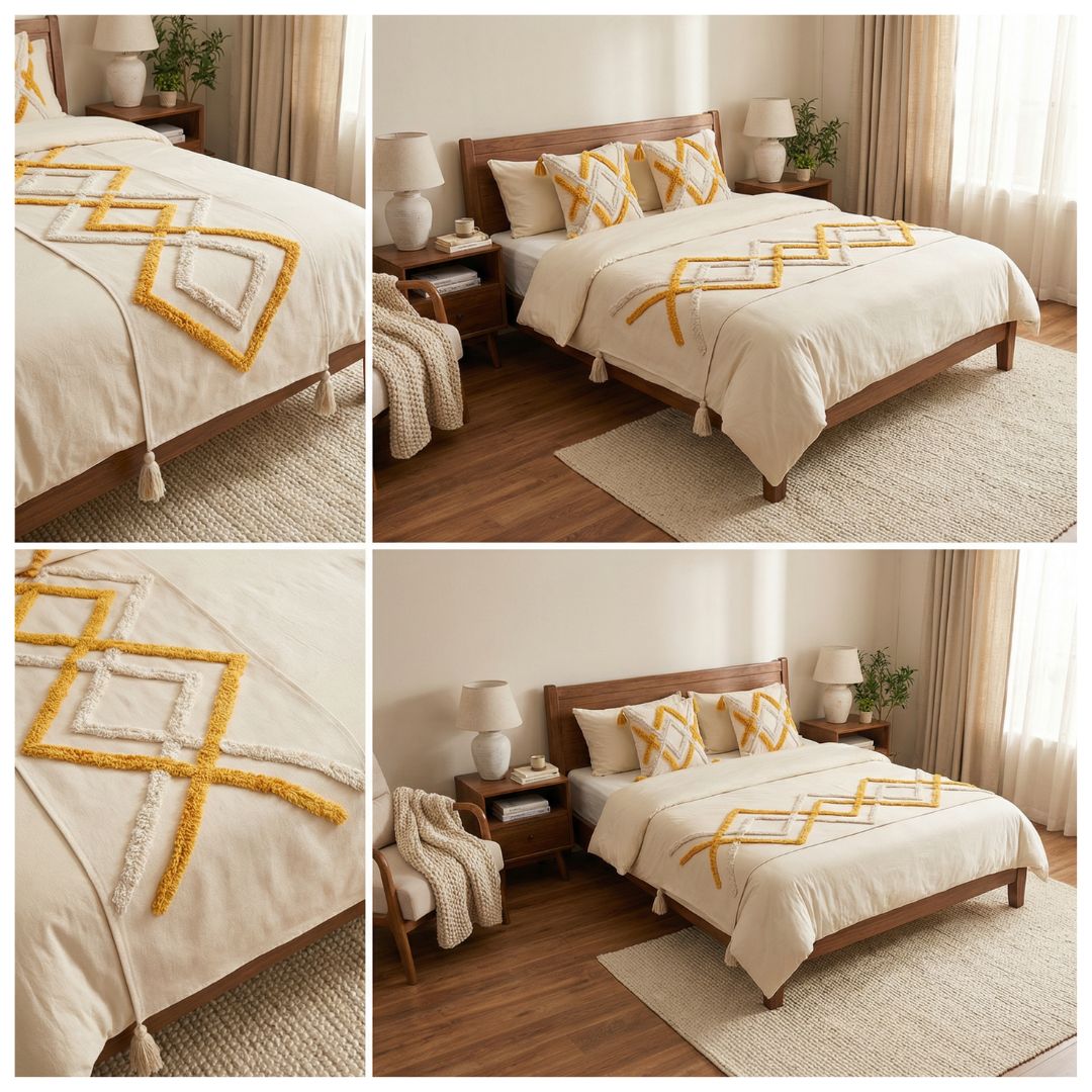 SET DE PIECERA BOHO 2 PLAZAS/KING - SORRENTO - 4
