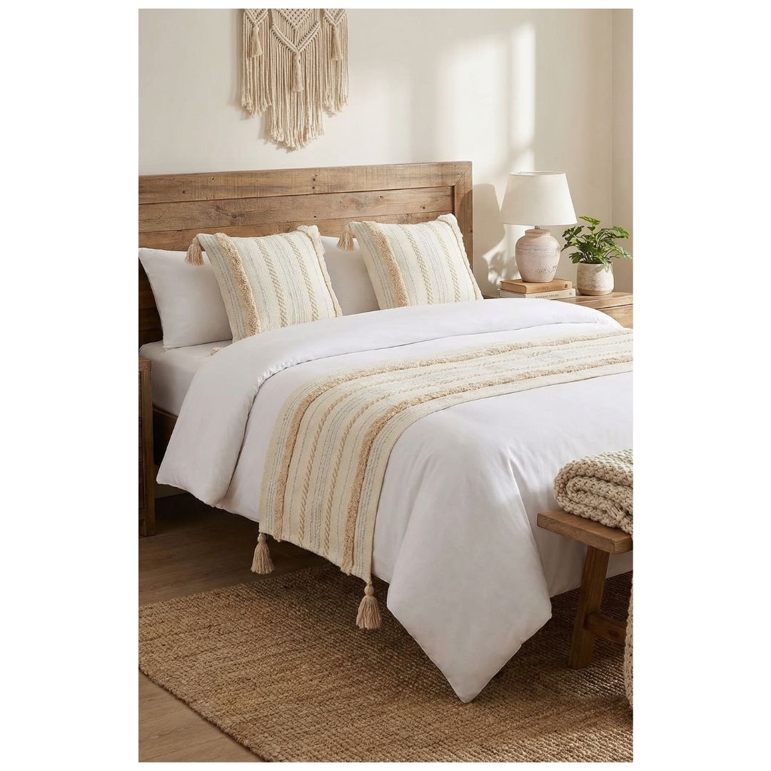 SET DE PIECERA BOHO 2 PLAZAS/KING - AMALFI - 1