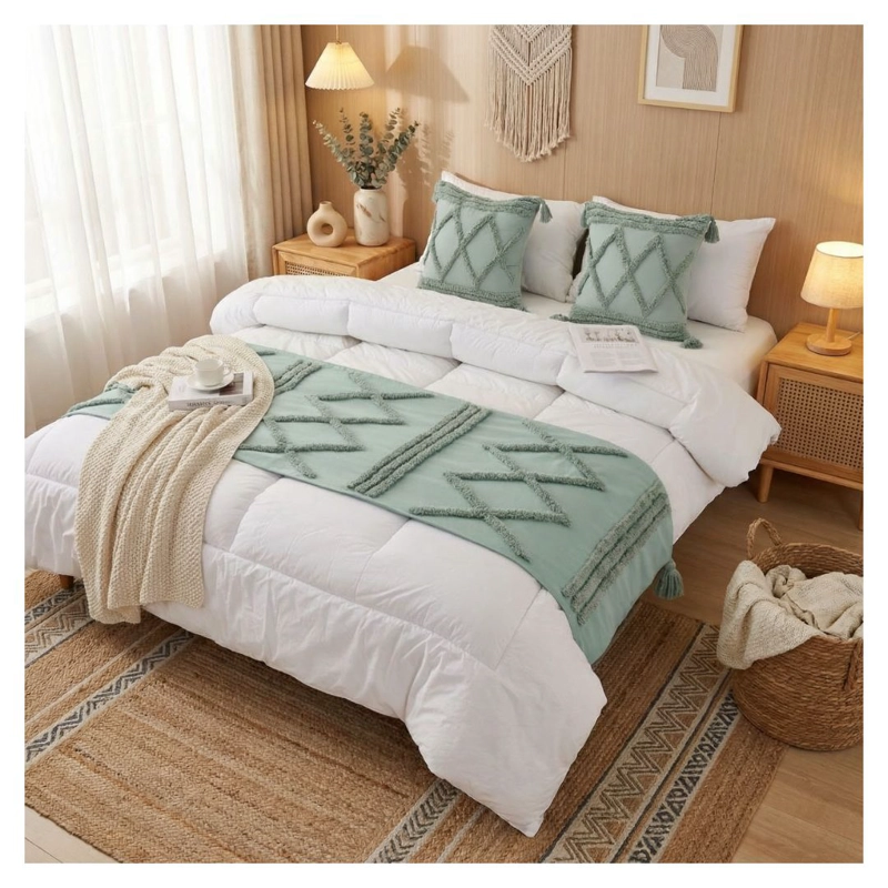 SET DE PIECERA BOHO 2 PLAZAS/KING - TOSCANA - 1