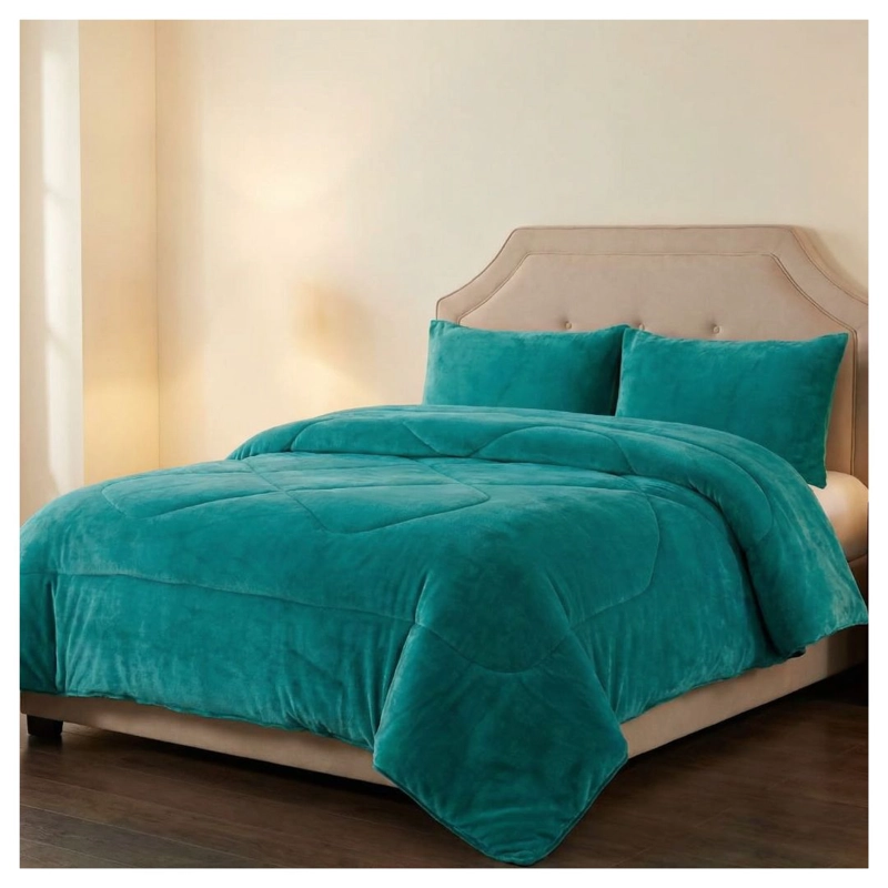 COBERTOR CHIPORRO INVIERNO 1.5 PLAZAS - TURQUESA S015 - 1