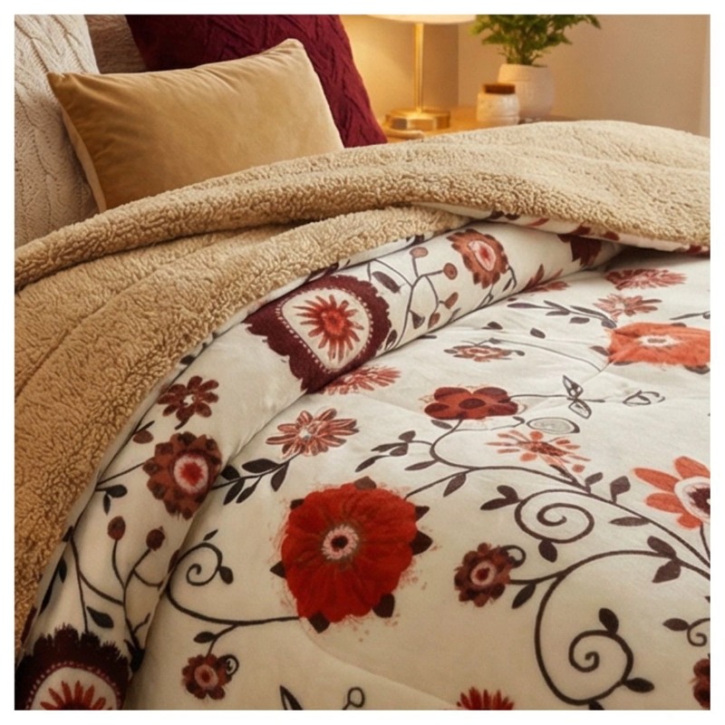 COBERTOR CHIPORRO INVIERNO 1.5 PLAZAS - BEIGE MANDALAS 235 - 2