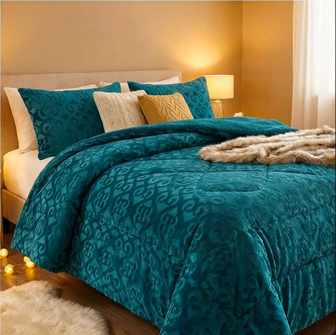 COBERTOR CHIPORRO CAMA 2 PLAZAS -TURQUESA 251 - 4