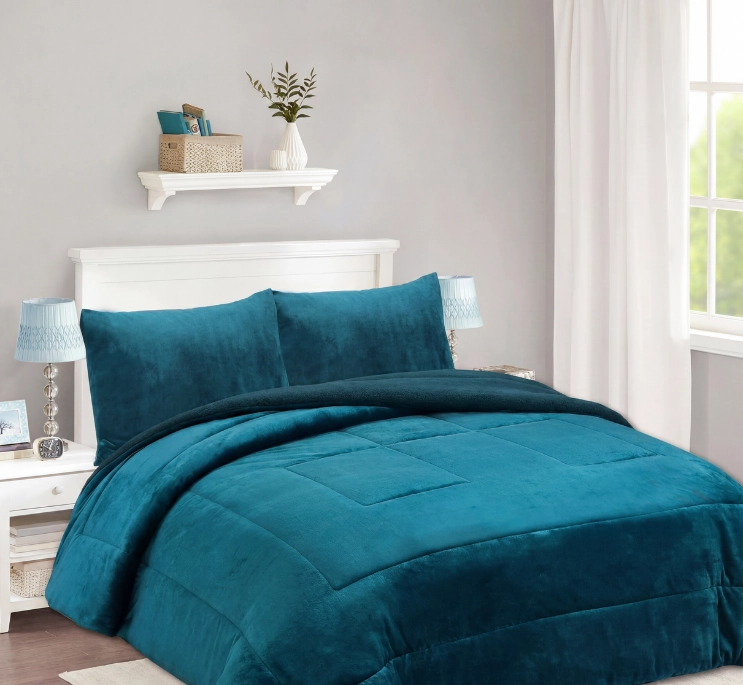 COBERTOR CHIPORRO INVIERNO KING CELESTE-M10 - 1