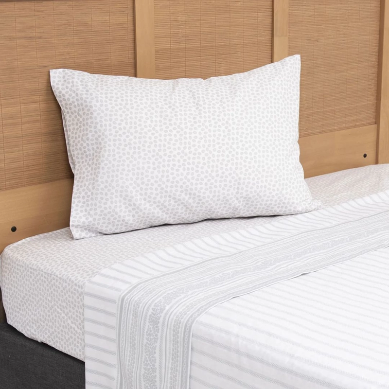 SABANAS 1.5 PLAZAS 144 HILOS ESTAMPADOS MASHINI SNOW - 4