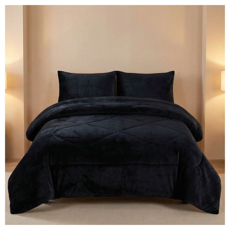 COBERTOR CHIPORRO INVIERNO KING - NEGRO - 1