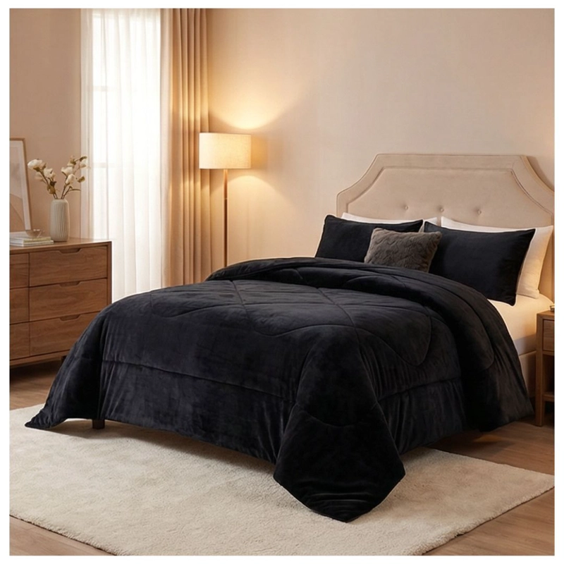 COBERTOR CHIPORRO INVIERNO KING - NEGRO - 3