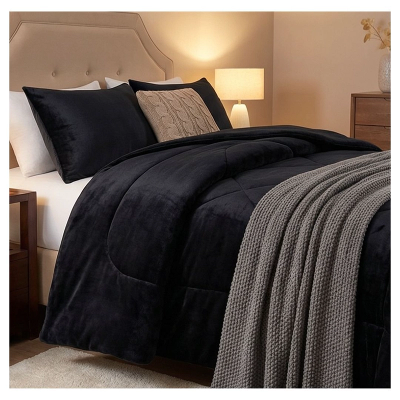 COBERTOR CHIPORRO INVIERNO KING - NEGRO - 4