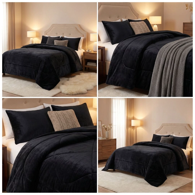 COBERTOR CHIPORRO INVIERNO KING - NEGRO - 5