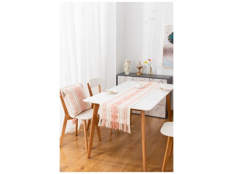 CAMINO DE MESA TERCIOPELO 33 X 180 CM - ROSADO - 1