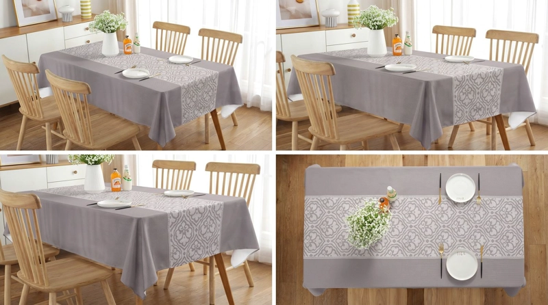 MANTEL RECTANGULAR ANTIMANCHAS IMPERMEABLE 140X220 CM - ZEN - 6