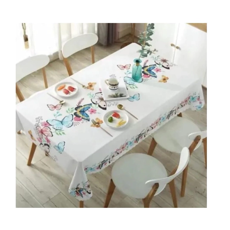 MANTELES ANTIMANCHAS 140X220 CM - BLANCO MARIPOSA M27 - 1