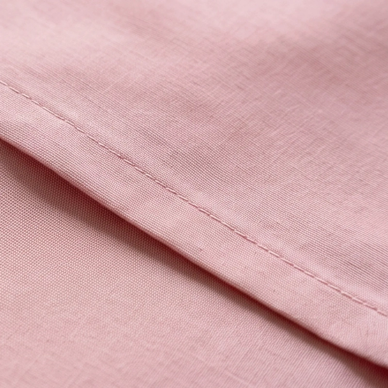 JUEGO DE SABANAS 200 HILOS 1.5 PLAZAS - UNICOLOR ROSA - 3