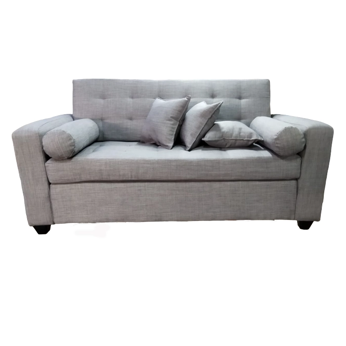 SOFA MUEBLERIA LATINA 3 CUERPOS LINO GRIS