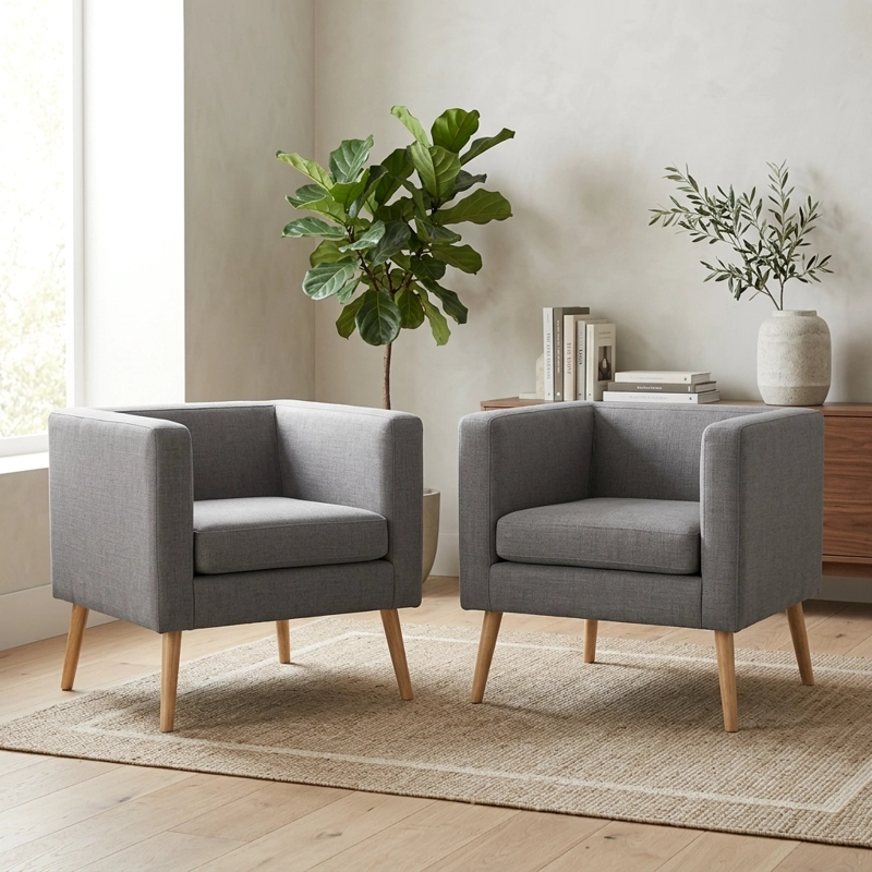 POLTRONA MUEBLERÍA LATINA CUBO BORLANGE LINO PACK 2 - 1