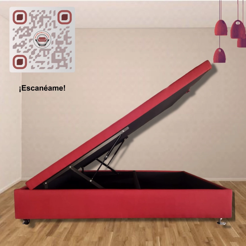 CAMA BAUL FUNCIONAL LINO BURDEO 2 PLAZAS - 6