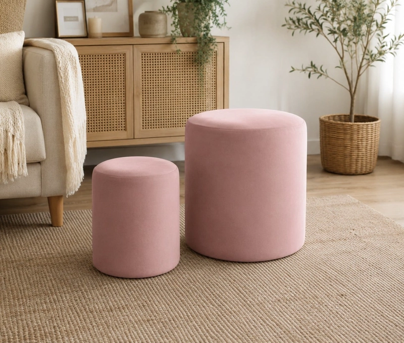 PACK  X 2 POUF FELPA