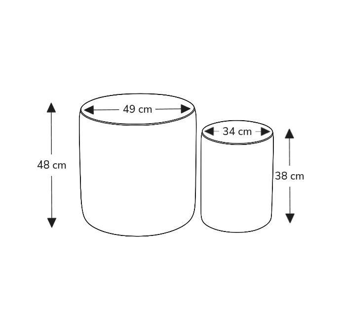 PACK  X 2 POUF FELPA - 4