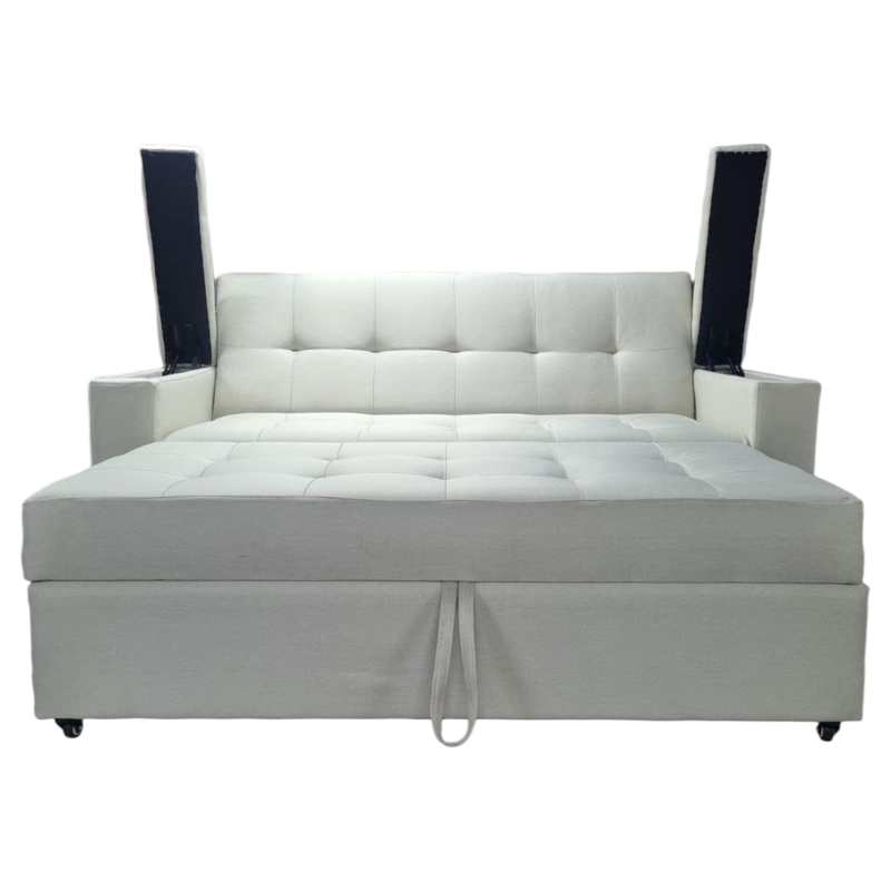 SOFA CAMA FUNCIONAL 2 PLZ LONDRES LINO CRUDO - 4