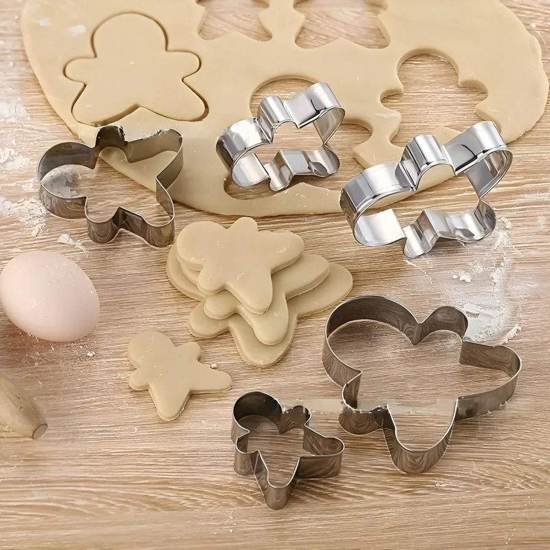 SET 4 CORTADOR GALLETAS NAVIDAD MOLDE GALLETA DE JENGIBRE - 6