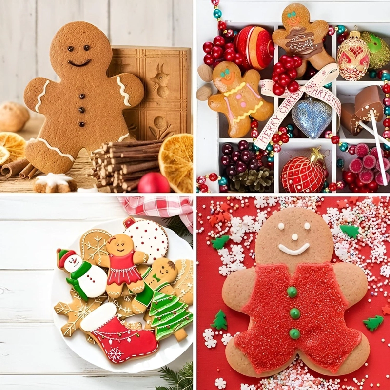 SET 4 CORTADOR GALLETAS NAVIDAD MOLDE GALLETA DE JENGIBRE - 7