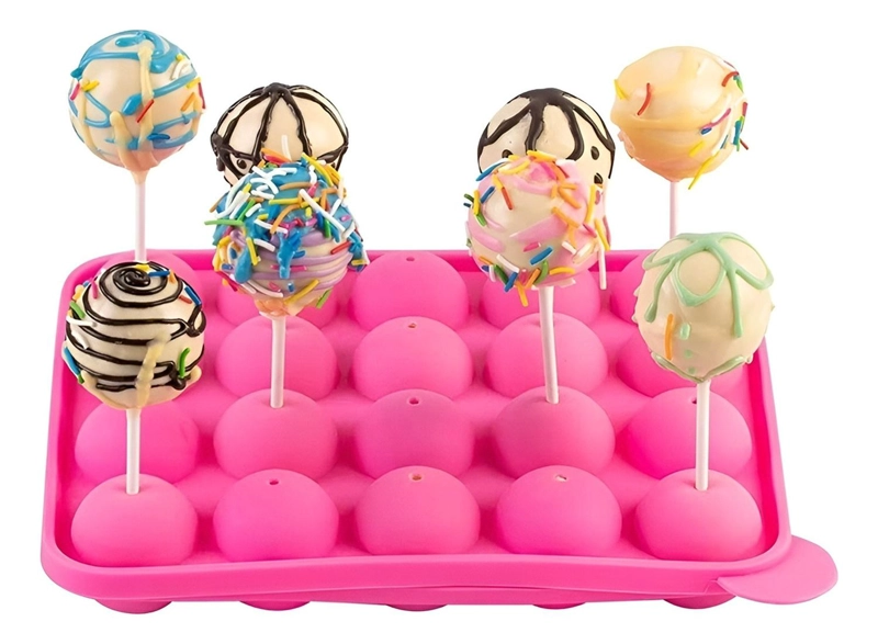 MOLDE DE SILICONA CAKEPOP MOLDE SILICONA CAKE POP 20 ESFERAS - 1