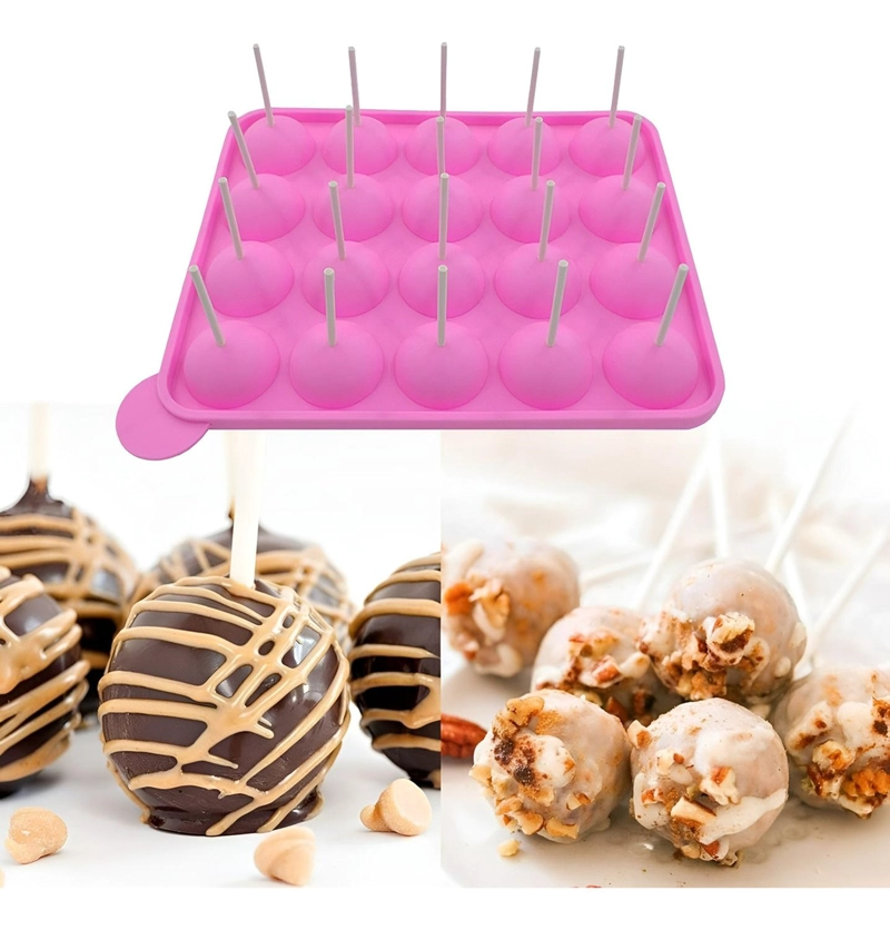 MOLDE DE SILICONA CAKEPOP MOLDE SILICONA CAKE POP 20 ESFERAS - 9