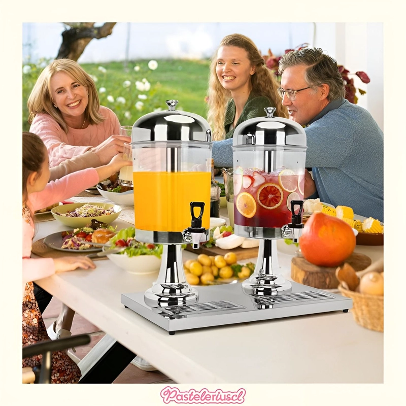 DISPENSADORES DOBLE DE BEBIDAS PARA FIESTAS JARRAS DE 4.5L - 2