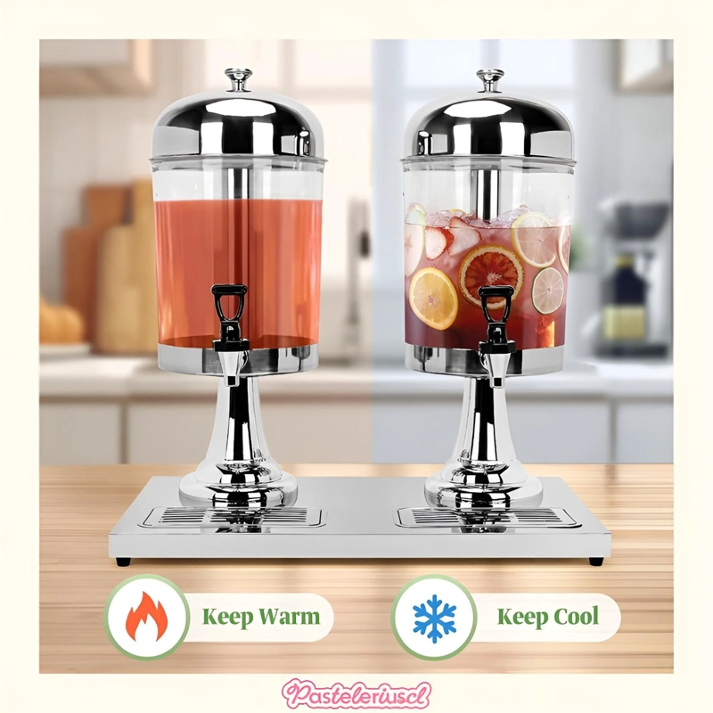 DISPENSADORES DOBLE DE BEBIDAS PARA FIESTAS JARRAS DE 4.5L - 6