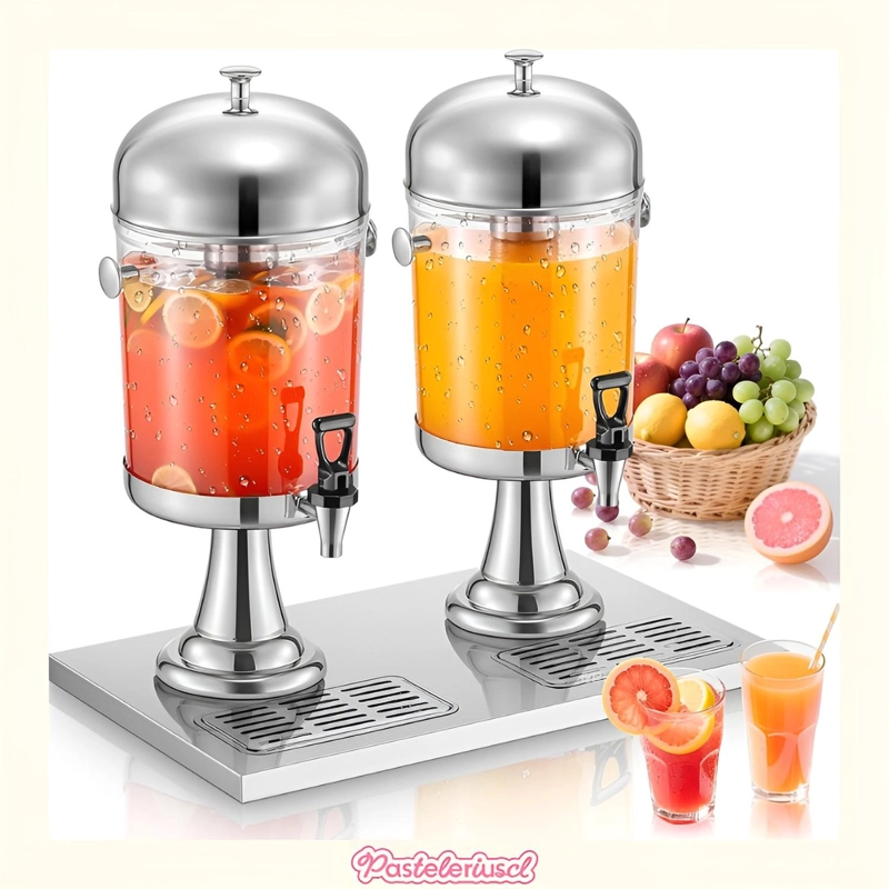 DISPENSADORES DOBLE DE BEBIDAS PARA FIESTAS JARRAS DE 4.5L - 7