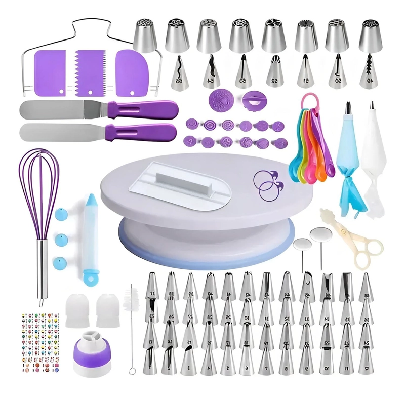 SET DE PASTELERIA ARTICULOS DE REPOSTERIA DECORACION 137PCS - 1