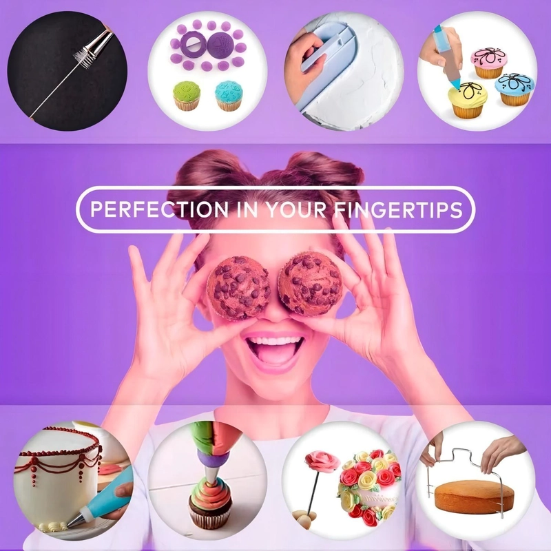 SET DE PASTELERIA ARTICULOS DE REPOSTERIA DECORACION 137PCS - 7