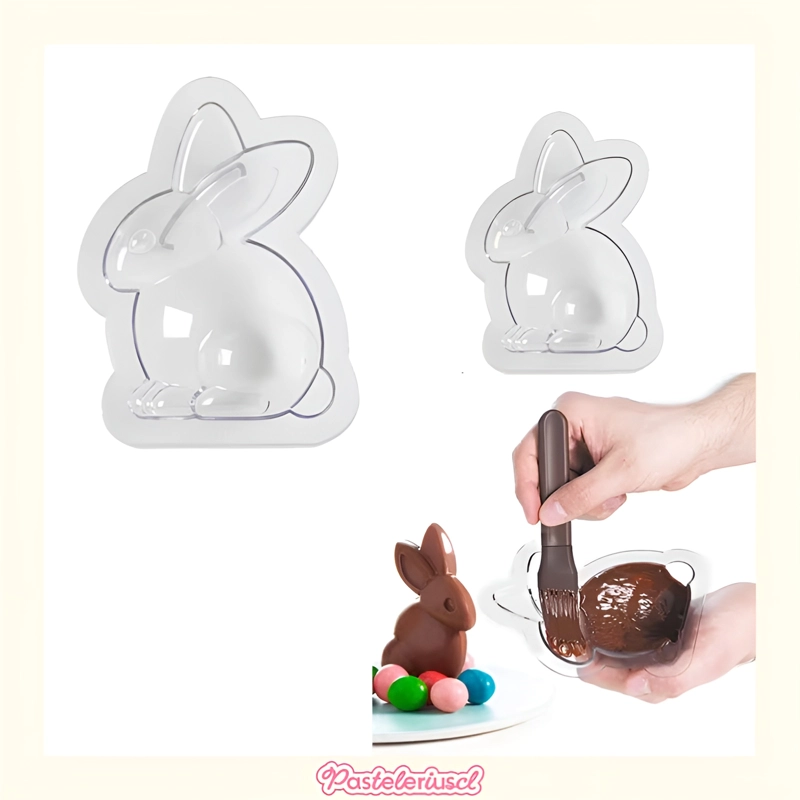 2 MOLDES DE PASCUA MOLDE DE CONEJO GRANDE 3D MOLDE PARA PASTEL DE CHOCOLATE - 7