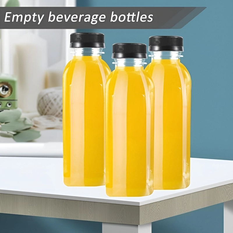 X24 BOTELLAS PLASTICAS TRANSPARENTES BOTELLAS CON TAPA 500ML TRANSPARENTES / BOTELLAS PLASTICAS 500M - 8