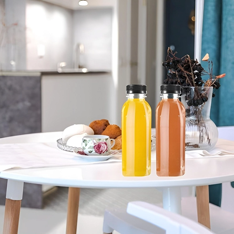X24 BOTELLAS PLASTICAS TRANSPARENTES BOTELLAS CON TAPA 500ML TRANSPARENTES / BOTELLAS PLASTICAS 500M - 9