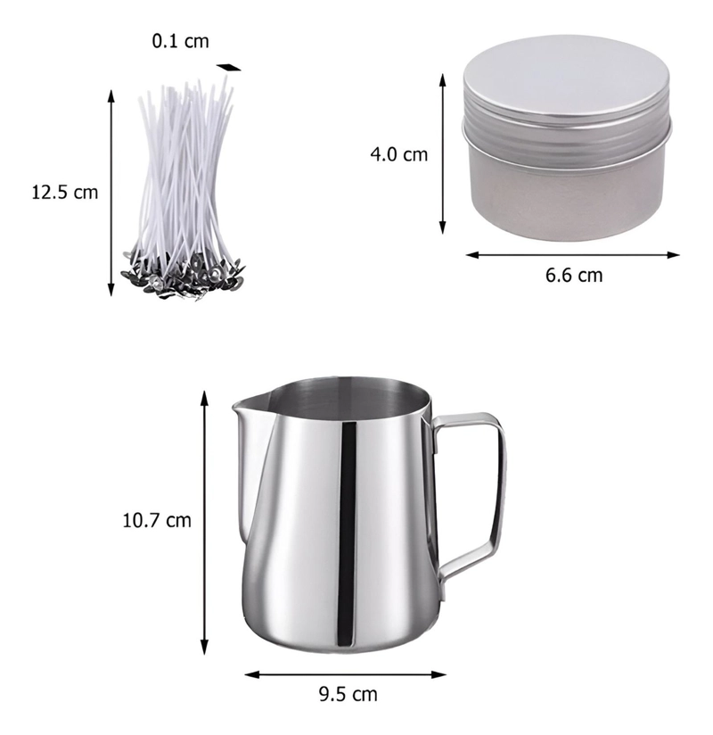 KIT PARA HACER VELAS MOLDES PARA VELAS INSUMOS PARA VELAS - 3