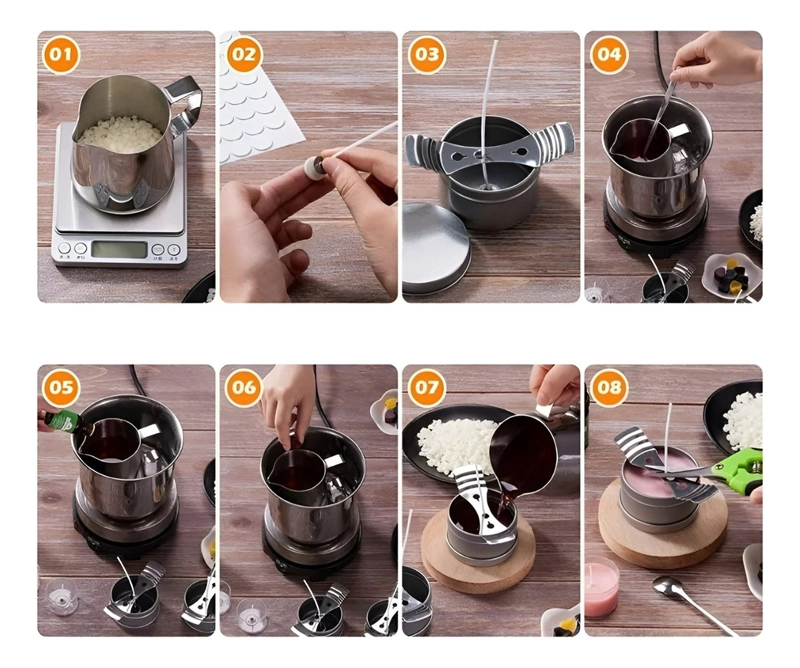 KIT PARA HACER VELAS MOLDES PARA VELAS INSUMOS PARA VELAS - 7