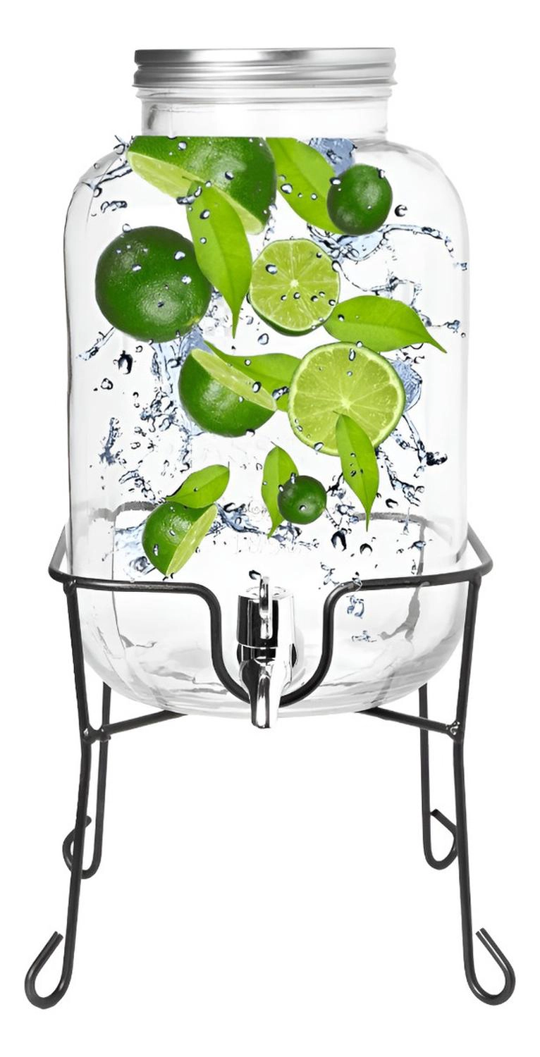 DISPENSADOR DE JUGO CON ATRIL DISPENSADORES BEBIDAS TARRO 4L - 1