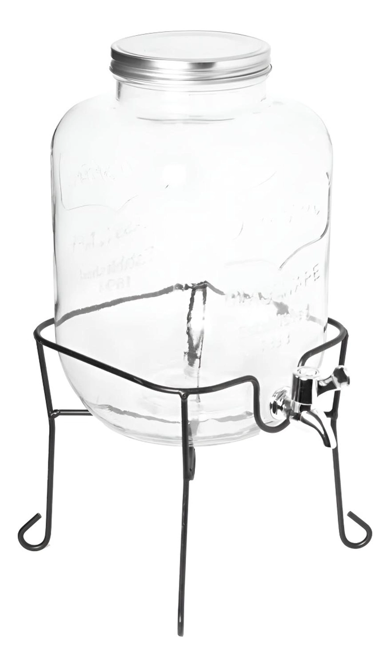 DISPENSADOR DE JUGO CON ATRIL DISPENSADORES BEBIDAS TARRO 4L - 5