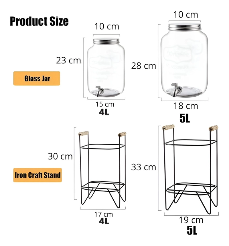 DISPENSADORES DE BEBIDAS DISPENSADOR DE JUGOS CON ATRIL 5L - 2