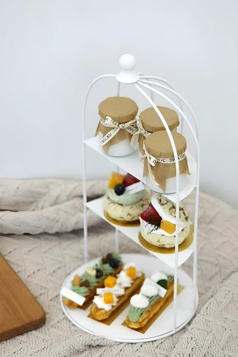 PORTA CUPCAKES PORTA TORTAS BASE PARA CUPCAKES JAULA 35CM - 9