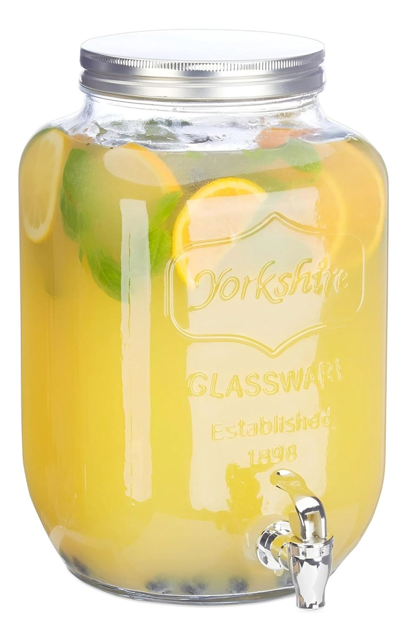 DISPENSADORES DE BEBIDAS JARRO DE VIDRIO JARRA SOBREMESA 8L - 1