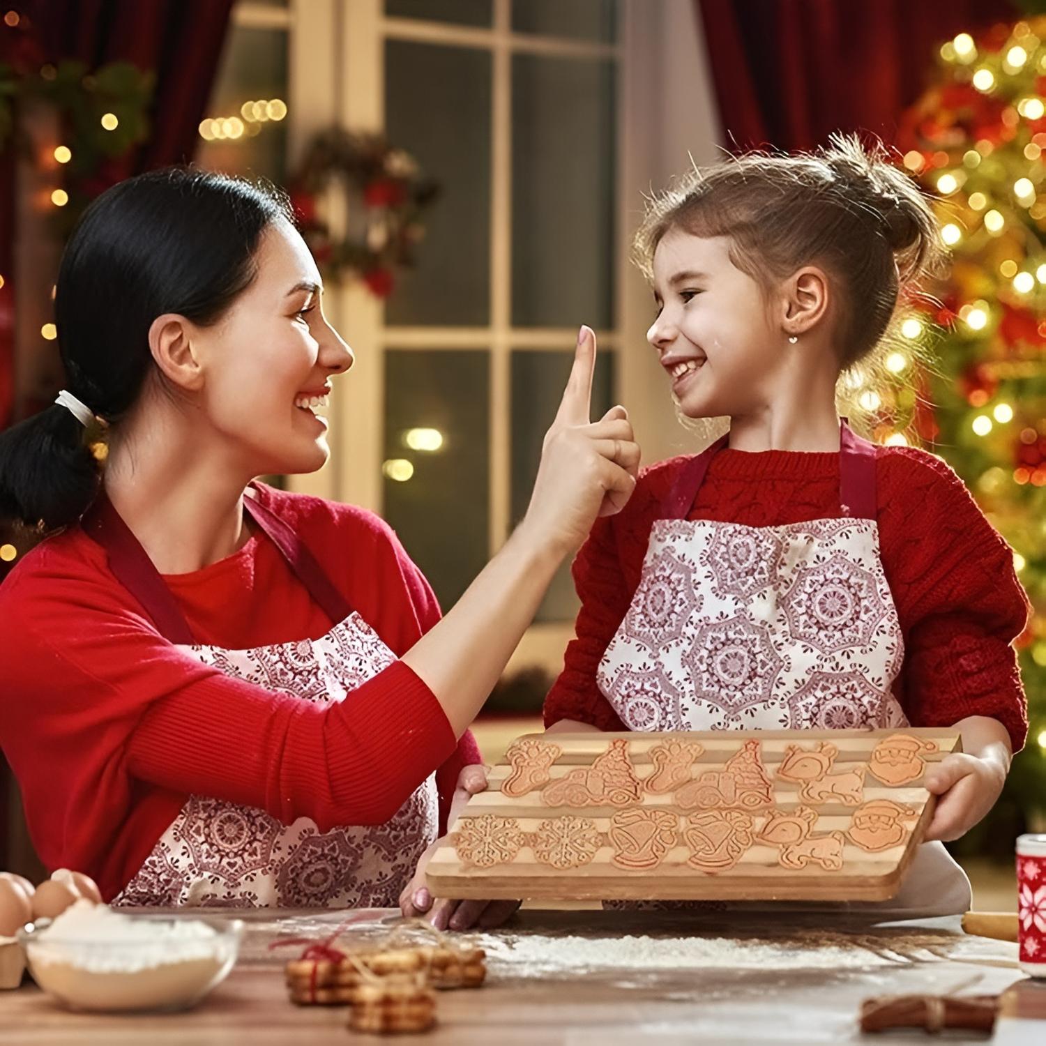 CORTADORES DE GALLETAS NAVIDAD MOLDES DE GALLETAS 3D 6PCS - 4